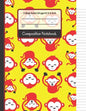 Composition Notebook: Bright Red & Yellow Monkey College Ruled Notebook for Girls, Boys, Kids, School, Students and Teachers - Paperback