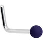 20G 7mm Dark Blue Matte 2mm L Shaped Nose Ring