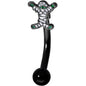14G 5/16 Black Green Mummy Halloween Curved Eyebrow Ring