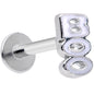 16G 5/16 White Boo Halloween Labret Monroe Tragus