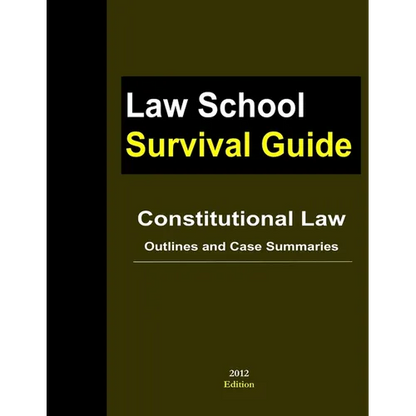 Constitutional Law: Outlines and Case Summaries - Paperback