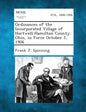 Ordinances of the Incorporated Village of Hartwell Hamilton County, Ohio, in Force October 1, 1906 - Paperback