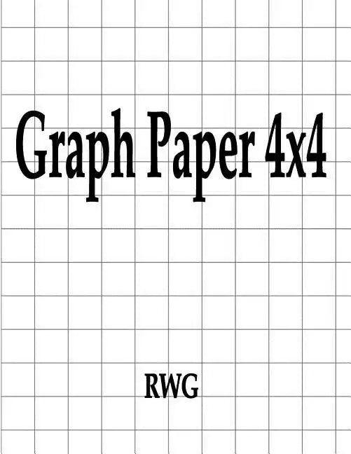 Graph Paper 4x4: 100 Pages 8.5" X 11" - Paperback