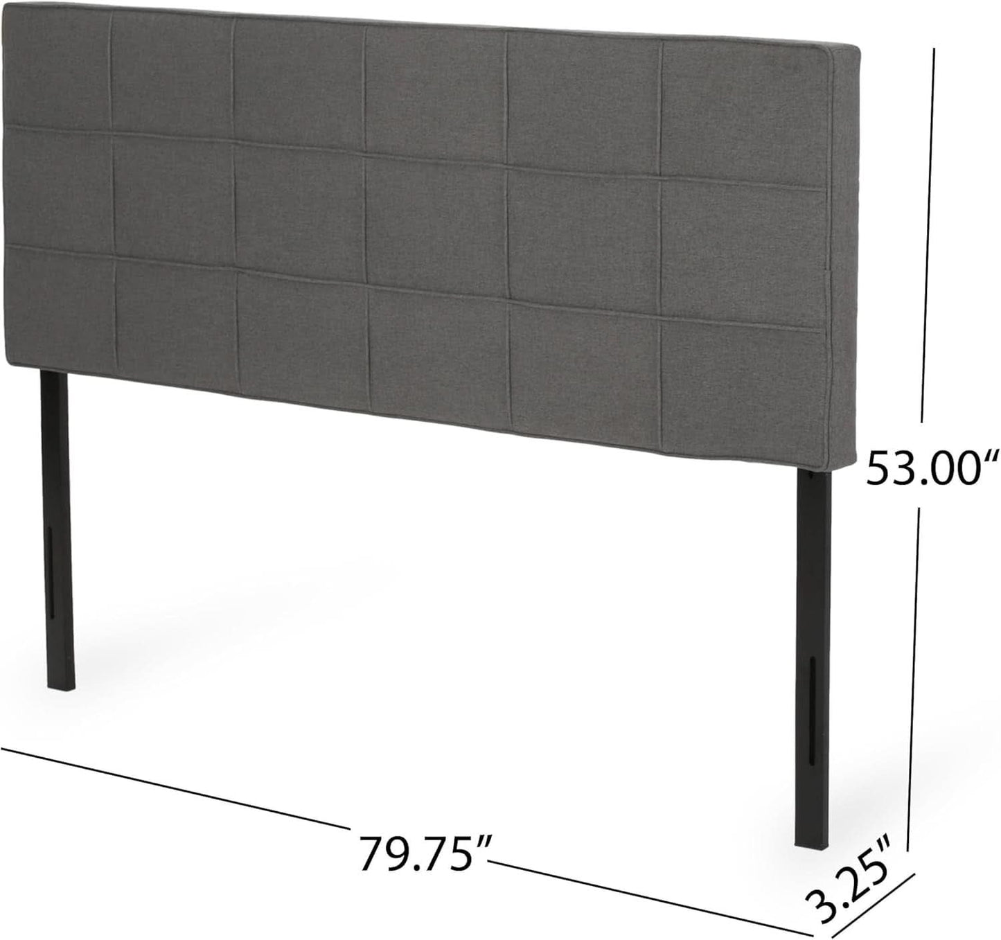 King Size Upholstered Headboard with Adjustable Modern Design