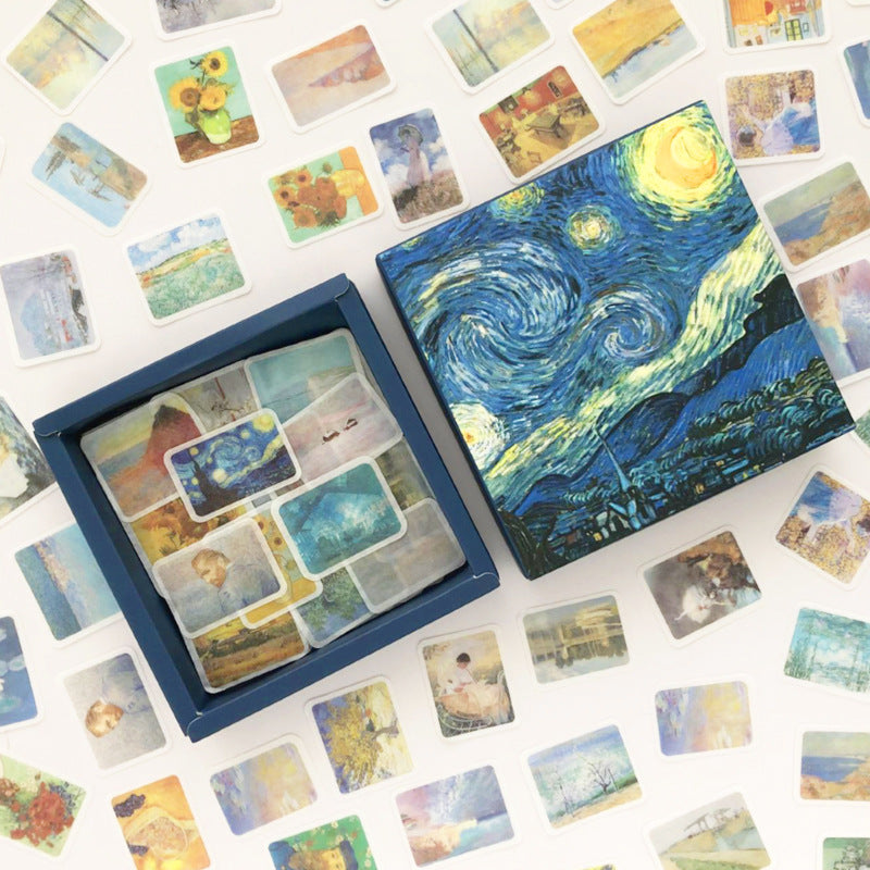 200 Pc Box Set Washi Paper Stickers Stationery Diary Decoration