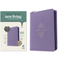 NLT Compact Giant Print Zipper Bible, Filament Enabled (Leatherlike, Diamond Lavender, Indexed, Red Letter) - Imitation Leather