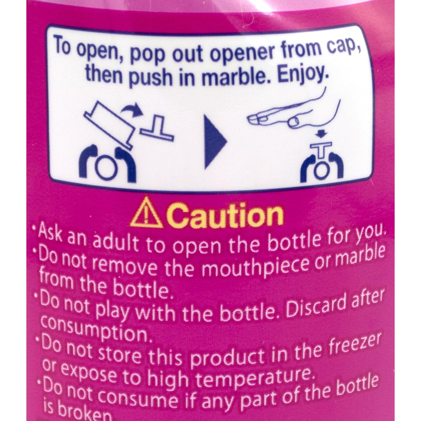 Ramune Japanese Soda, Grape, 6.76 Fluid Ounce, Pack of 8