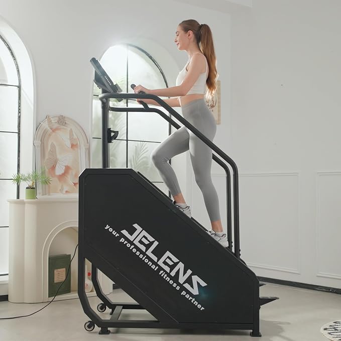 Stair Stepper Machine with LED Screen 440 LBS, Commercial Grade Stair Climber Exercise Machine for Home with 15 Resistance Levels for Cardio, 24-164 Steps/Minute