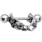 16G 3/8 Scary Skull Halloween Cartilage Cuff