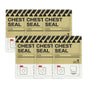 RHINO RESCUE Vented Chest Seal, 4 Vents, Sterile Emergency Trauma Dressing, Occlusive Adhesive Pad, IFAK Trauma Refill Medical First Aid Supplies for Wound Care, Gunshot Wound, Sucking Chest(2 Count)