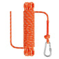 Dokumaru 8mm x 10m Outdoor Rope with Hook Orange Marine Camping Hiking