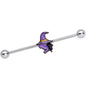 14G Witch Halloween Glow in the Dark Industrial Barbell 38mm