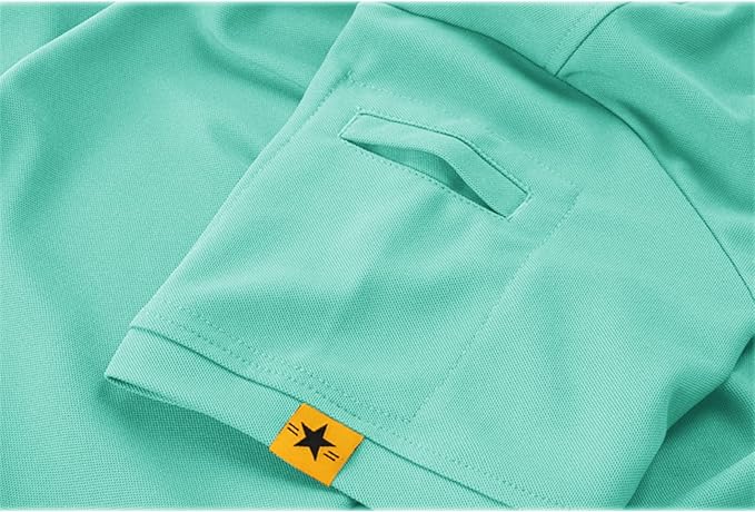 V VALANCH Mens Polo Shirts Short Sleeve Moisture Wicking Golf Polo Athletic Collared Shirt Tennis T-Shirt Tops