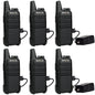 Retevis RT22 Walkie Talkies Rechargeable Hands Free 2 Way Radios Two-Way Radio(6 Pack) with 6 Way Multi Gang Charger