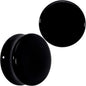 Natural Black Agate Stone Saddle Plug Set