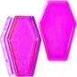 Aurora Purple Cloudy Quartz Stone Coffin Double Flare Plug Set