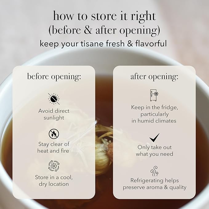 qìsane Cordyceps Tea Bags with Dried Rose Buds - Adaptogenic Cordyceps Mushroom Flowers, Dried Roses, Astragalus Root & Codonopsis Root Helps Boost Qi & Balance Body & Spirit - 10 sachets (~30 cups)