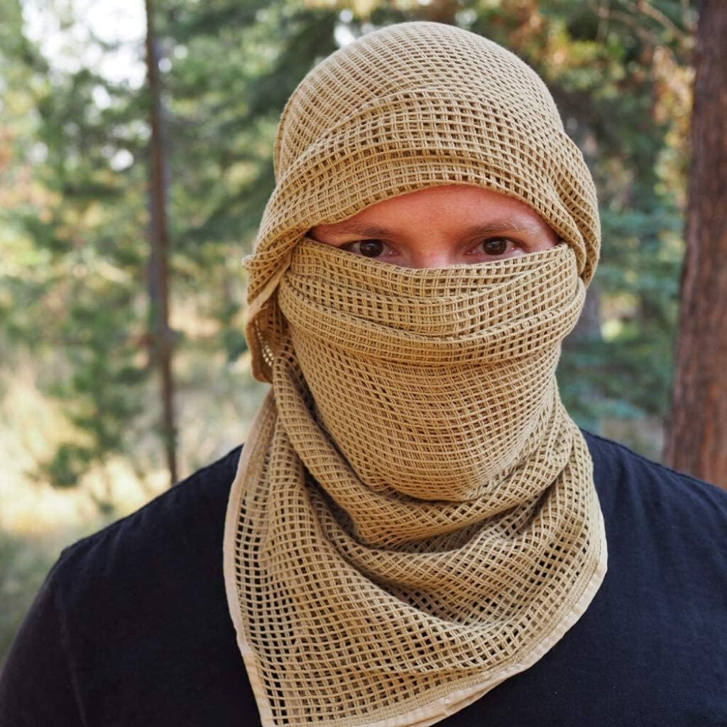 Arcturus Sniper Veil | Tactical Scarf to Camouflage Your Neck, Face & Head | 100% Cotton - 48" x 40"