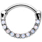 16G 5/16 Aurora Gem Paved Cartilage Clicker