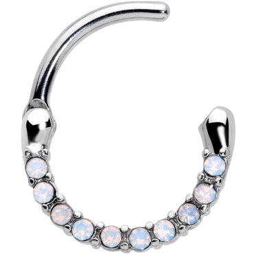 16G 5/16 Aurora Gem Paved Cartilage Clicker