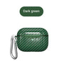 Compatible with Apple, Bluetooth Headset Case Carbon Fiber Pattern Drop