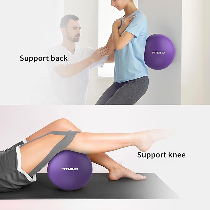 Pilates Ball - 10 Inch Core Ball for Yoga, Stability, Fitness, Ab & Core Workout, Physical Therapy