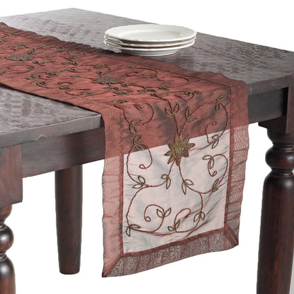 Fennco Styles Handmade Beaded Tablecloth