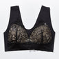 Comfortable Plus Size Backless Bra Lace Push Up Front Closure Bra