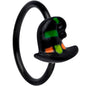 20G 5/16 Black Striped Witch Hat Halloween Nose Hoop