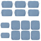 Cushion Covers for 7 Pcs 6-Seater Wicker Rattan Sectional Sofa, 14 Pack, Haze Blue