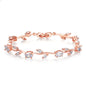 Plated crystal ladies bracelet