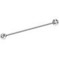 14G Clear Gem Ball Ends Industrial Barbell 35mm