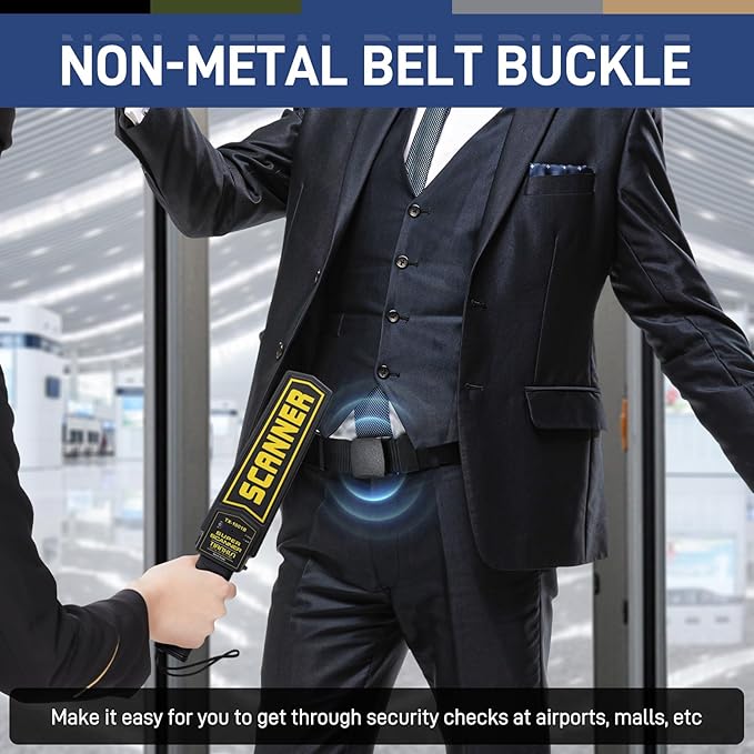 Tactical Men's Nylon Belts,5 Pack Mens Belts Casual，Military Canvas Outdoor Metal-free Belts