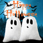 WSARZAHE Halloween Ghost Decorative Throw Pillow Flannel 11.76x7.8 Inch