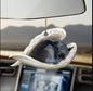 Car Pendant Sleeping Dog Angel Home Decor Acrylic Showcase Hanging Ornaments For Doors