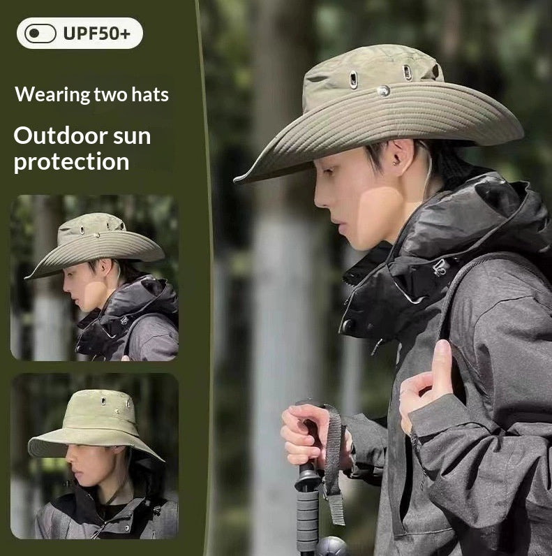Outdoor Travel Camping Sun-Protection Shade Bucket Hat