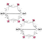 14G 3/4 Pink Gem Snowflake Christmas Nipple Shield Set