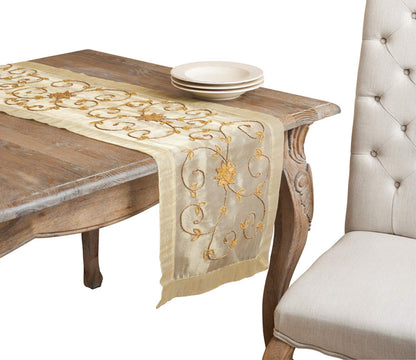 Fennco Styles Handmade Beaded Tablecloth