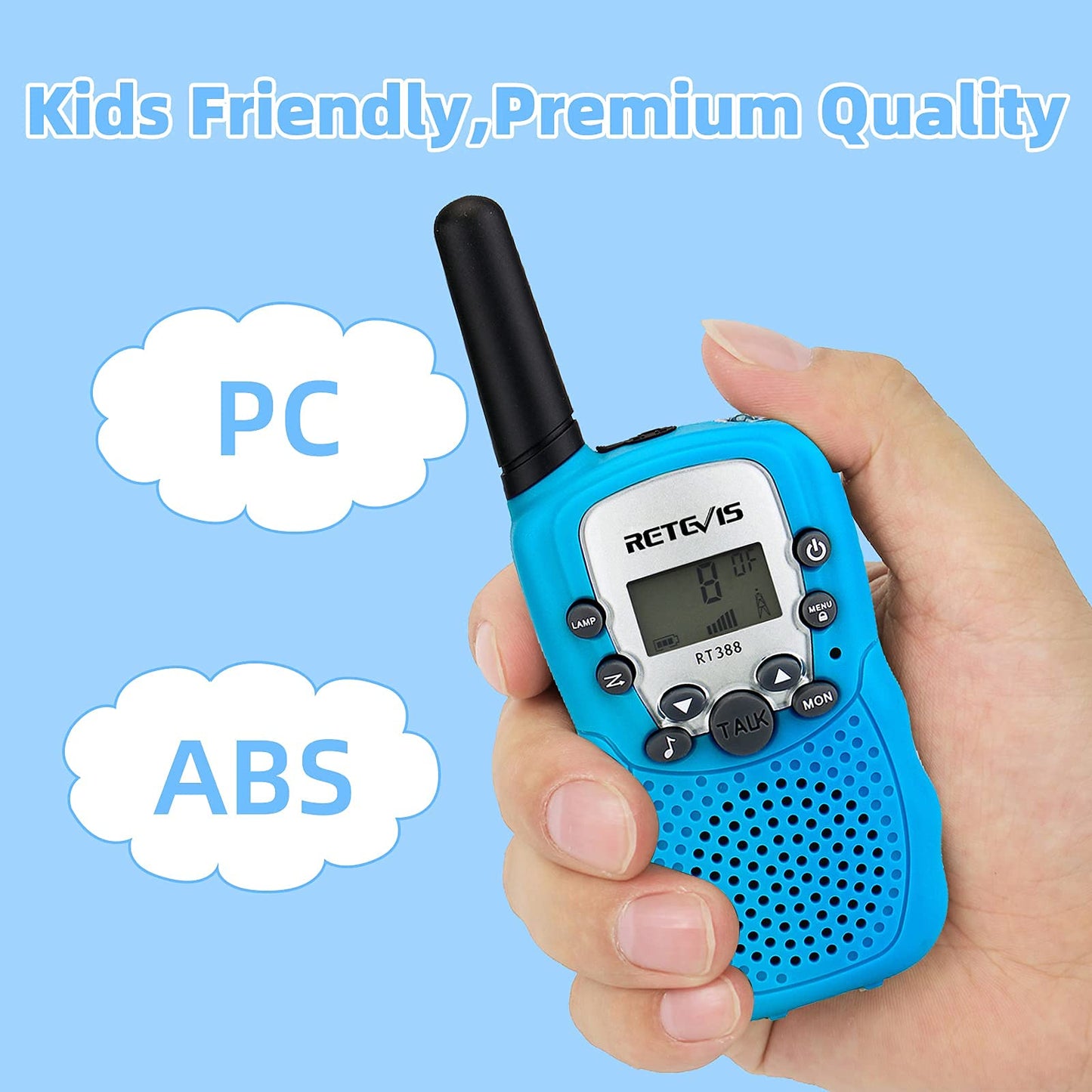 Retevis RT388 Walkie Talkies for Kids, Birthday Gifts for 6 7 8 9 10 11 12 Year Old Girls, 22 CH LCD Flashlight, Pink Walkie Talkies Christmas Gifts Toys for Girls(Pink, 2 Pack)