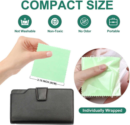 Jewelry Polishing Cloth 5-7/8 Inch Square Suede Cleaning Silver Gold Brass Platinum Coins Bars Rings Earrings Necklace Precious Metal
