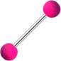 Pink Purple Ombre Soft Finish Barbell Tongue Ring