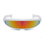 Personality Sunglasses Laser Glasses Men Women Sunglass Robots Silver Lens Sun Glasses Men's Driving Goggles Glasses