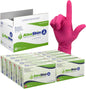 Dynarex AloeSkin Nitrile Exam Gloves with Aloe, Powder-Free, Pink - 100ea/bx, 10bxs/cs (1000 Count)