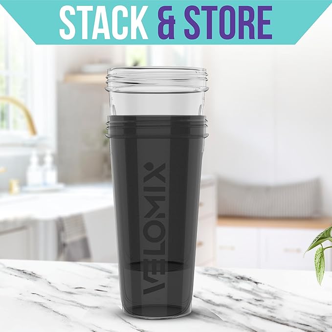 '-2 Pack- 28 oz Protein Shaker Bottles for Protein Mixes - 2x Wire Whisk | Leak Proof Shaker Cups for Protein Shakes | Protein Shaker Bottle Pack (Black/Transparent)