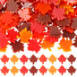 Soulchen 100 Pcs Mini Resin Maple Leaf Figurines Fall Yellow Orange Red