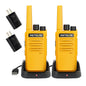 Retevis RT68 Walkie Talkies Rechargeable,Portable FRS Two-Way Radios for Adults,Heavy Duty 2 Way Radios Long Range,USB Charging Base,License Free Walkie Talkie for Road Trip Gifts Camping (2 Pack)