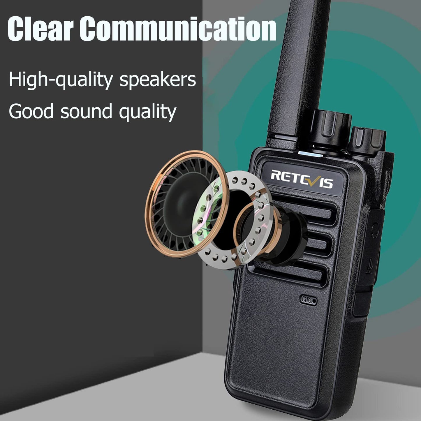 Retevis RT68 2 Way Radio, Long Range Walkie Talkies for Adults (10 Pack) with 10 Multi Way Charger, Easier Securer Charging, 1200mAh, Compact Handheld Two Way Radios Rechargeable for Industry