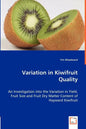 Variation in Kiwifruit Quality - Paperback