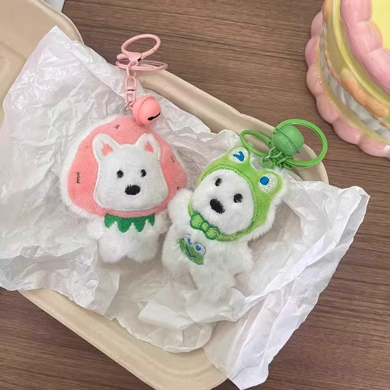 Cute West Highland Terrier Plush Pendant Keychain