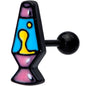 16G 1/4 Black Retro Lava Lamp Cartilage Tragus Earring